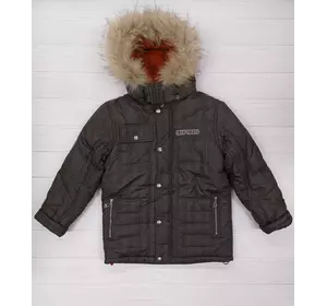 Куртка мал. Сірий/коричневий зима 2207 DANILO