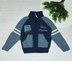 Кофта хлоп. Синій 50%шерсть/50%акрил 609 ADA YILDIZ Кофта хлоп. Синій 50%шерсть/50%акрил 609 ADA YILDIZ
