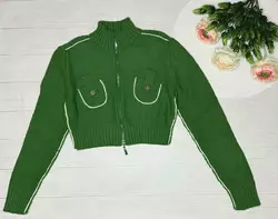 Кофта Вкорочена кофтинка на замочку дів. 1605 CERENNI Кофта Вкорочена кофтинка на замочку дів. 1605 CERENNI