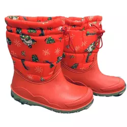 Взуття Litma Зимние сапоги Оскар красный снеговик дев. 7401-5