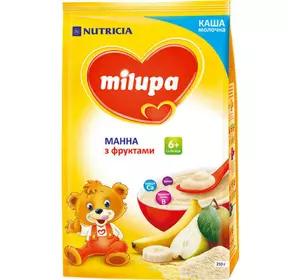 MILUPA Нутриція "Milupa" каша молочна суха швидкорозчинна 210гр манна з фруктами NEW (2022.11.30, 12.2-18-3/28846, 30.11.2022) 0041