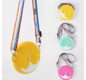 Дитяча сумочка-гаманець C 50146 (300) "Ракета", 3 кольори, на змійці, 1 відділення, регульована ручка